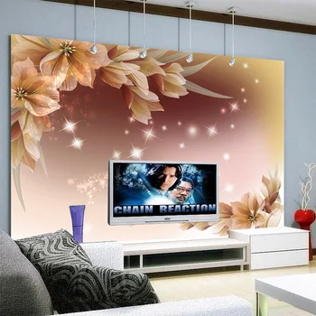 beibehang papel de parede настенная роспись для спальни, настенная роспись, фон для телевизора, цветочный фэнтезийный персонаж, настройка обоев