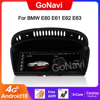 GoNavi Android 10 Система Автомобильный GPS Экран Для BMW E60 E61 E62 E63 E90 E91 E92 E93 WIFI 4 + 64 ГБ BT IPS Сенсорный стерео Беспроводной Carplay