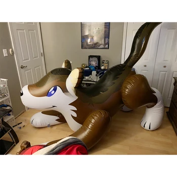 Надувная деревянная игрушка-волк, надувной мультфильм Хаски для продажи