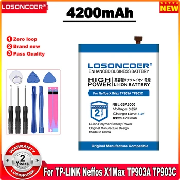 LOSONCOER 4200mAh NBL-35A3000 Аккумулятор Для мобильного телефона TP-LINK Neffos X1Max TP903A TP903C