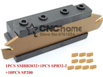 20 мм черешок SPB32-2 1 шт. + SMBB2032 1 шт. + SP200 NC3020/NC303030 10 шт. = 12 шт./компл. NC3020/NC3030 Обрабатывающий стальной токарный инструмент с ЧПУ