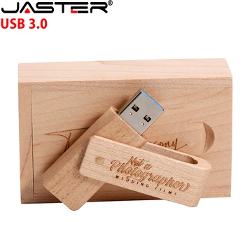 SHANDAIN USB 3.0 Флэш-накопители, деревянная коробка, Карта памяти, 64 ГБ, Бесплатный флеш-накопитель с Пользовательским логотипом, 32 ГБ, Креативная фотография, Свадебный подарок