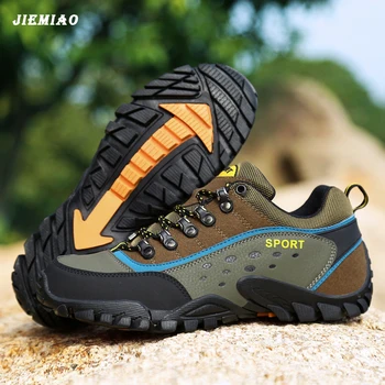 JIEMIAO/ мужская и женская походная обувь, дышащие тактические армейские ботинки, спортивная обувь для тренировок, уличные нескользящие кроссовки