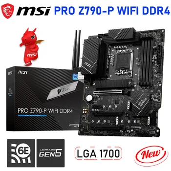 Материнская плата LGA 1700 MSI PRO Z790-P WIFI DDR4 Настольная Материнская плата Intel Z790 Поддерживает процессор Intel 12th 13th CPU PCIE 5.0 128 ГБ