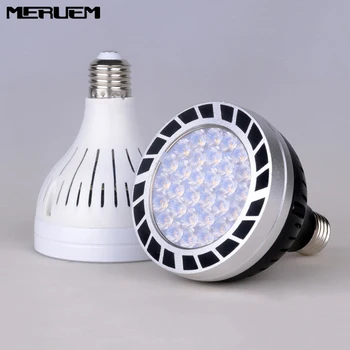 MERUEM PAR30 35 Вт 45 Вт 50 Вт E27 Светодиодный Прожектор Высокой Мощности Светодиодные Потолочные Светильники Подпушка Лампа AC110/220 В Зонтичная Лампа Для Выставки