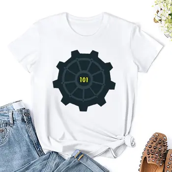 Vault 101 1 Рекламная кампания с круглым вырезом, Новинка, Винтажные футболки для активного отдыха, Размер Eur