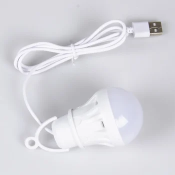 USB Светодиодная лампочка, Портативный Походный светильник, Мини-лампочка, 5 В, Книжный светильник, настольная лампа для учебы, Уличное освещение для рыбалки