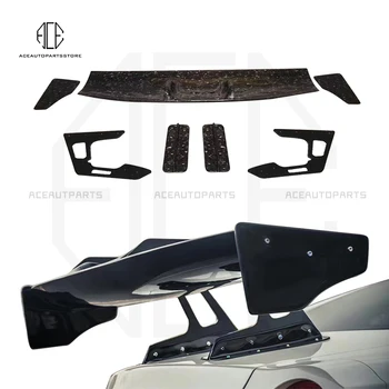 Спойлер заднего крыла из углеродного волокна для Nissan R35 GT-R GTR 2009-2015 Автогонки Хвост Крышка багажника губа багажника крыло из кованого карбона