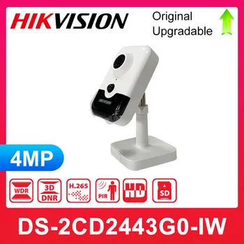 Оригинальная Английская версия Hikvision 4MP IR Cube Сетевая камера DS-2CD2443G0-IW CCTV Wireless POE IP Wifi IPC