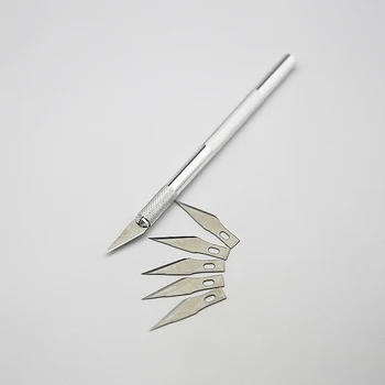 Художественный Универсальный нож с резаком для бумаги, Перочинные ножи, инструмент для рукоделия, Канцелярский набор лезвий, инструмент для резьбы по бумаге, ручка, инструмент для ручной работы