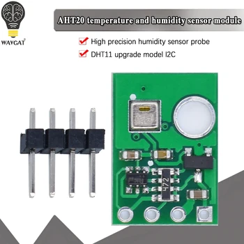 Модуль датчика температуры и влажности AHT20 I2C, высокоточный датчик влажности, зонд DHT11 AHT10, обновленная версия для arduino