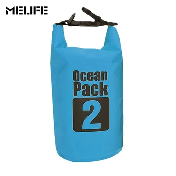 MELIFE 2L Портативная Водонепроницаемая Сухая сумка для плавания, Рафтинг, Спортивные сумки для хранения, Каякинг, каноэ, Кемпинг, дорожный набор, Океанский пакет, Сумка