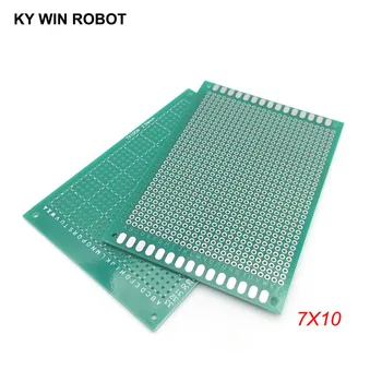 1шт 7x10 см 70x100 мм Односторонний прототип печатной платы Универсальная печатная плата Protoboard для Arduino