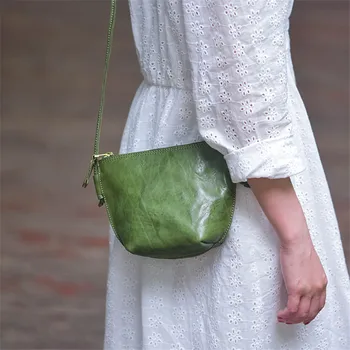 Простая повседневная роскошная женская маленькая сумка через плечо из натуральной кожи на каждый день, по выходным, за покупками, для вечеринок, сумка-мессенджер из воловьей кожи