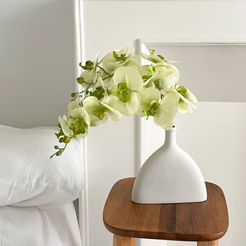 КУПИТЕ 4 И ПОЛУЧИТЕ 1 БЕСПЛАТНО, имитирующую Зеленую Белую Орхидею-бабочку, имитирующую орхидею, Реквизит для домашнего свадебного украшения, реквизит для фотосъемки
