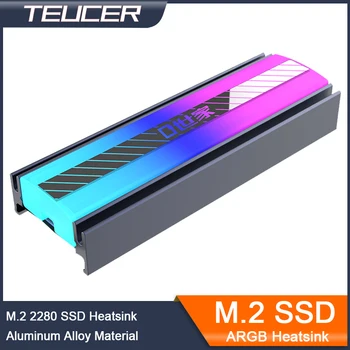 Радиатор твердотельного накопителя TEUCER M.2 NVME SSD 5V 3Pin ARGB С Цветными Огнями 2280