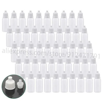 100/150 шт Оригинальные бутылки-капельницы объемом 5 мл, 10 мл, 15 мл, Материал HDPE, пустая пластиковая капельница для жидкости для глаз
