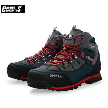 Дышащие мужские походные ботинки, мужские уличные водонепроницаемые походные ботинки, противоскользящие кожаные альпинистские ботинки, походная обувь 40-45 8037