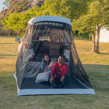 Автомобильная задняя палатка для кемпинга на открытом воздухе, портативная двухслойная быстрораскрывающаяся палатка, автомобильный боковой лагерь, большая палатка в комплекте