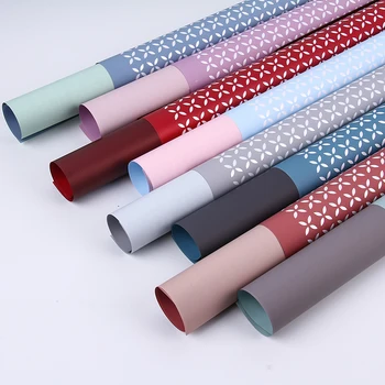 Евразийская бумага с двухцветным цветочным рисунком, Цветочный букет, Цветочная упаковочная бумага, Декоративные материалы для праздничных роз