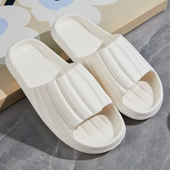 Летние новые тапочки с мягкой подошвой в виде тыквы, пара призматических нескользящих тапочек для ванной, мужские домашние тапочки из ЭВА
