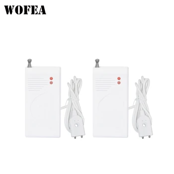 WOFEA Высокопроизводительный беспроводной датчик утечки воды 433 МГц, детектор утечки воды, сигнализация для системы сигнализации, Бесплатная доставка, 2 шт./лот