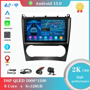 Android 12,0 Для Mercedes Benz W203 W209 C180 C200 C220 C230 2005-2009 Мультимедийный Плеер Авто Радио GPS Carplay 4G WiFi